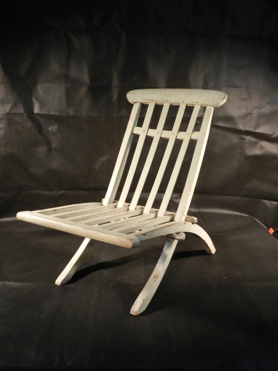 Français Petite chaise pliante de Robert Mallet Stevens, période Art Déco en vente