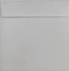 A Square with Four Squares Cut Away, rubber stamp print on Cambersand paper #917