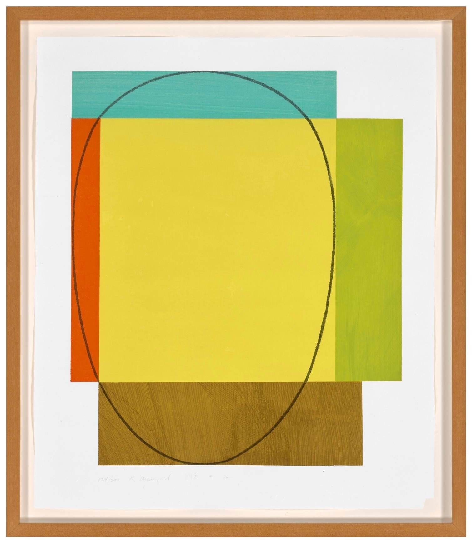 Five Color Frame - Print by Robert Mangold
