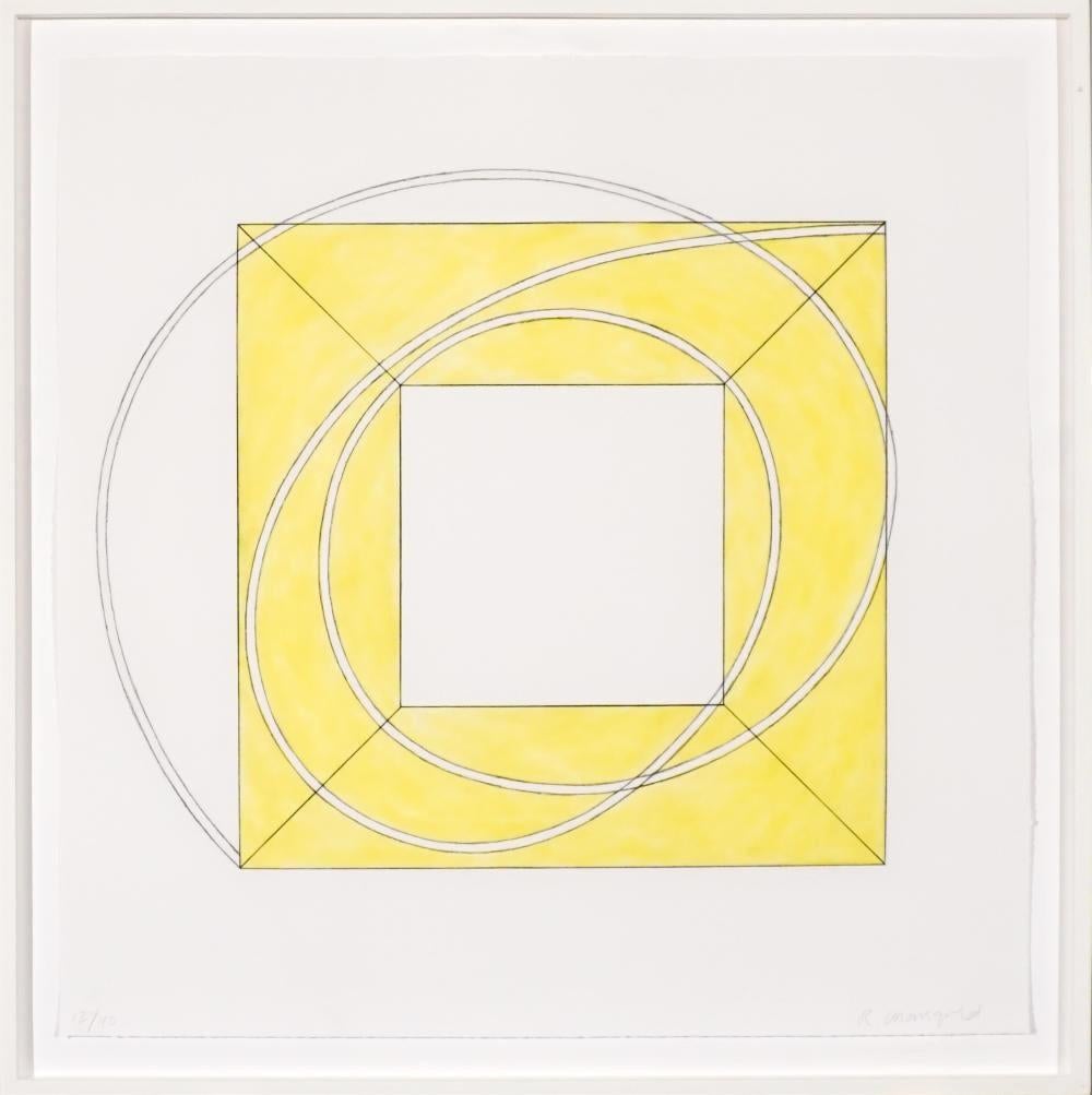 Framed Square with Open Center (B) - Print by Robert Mangold