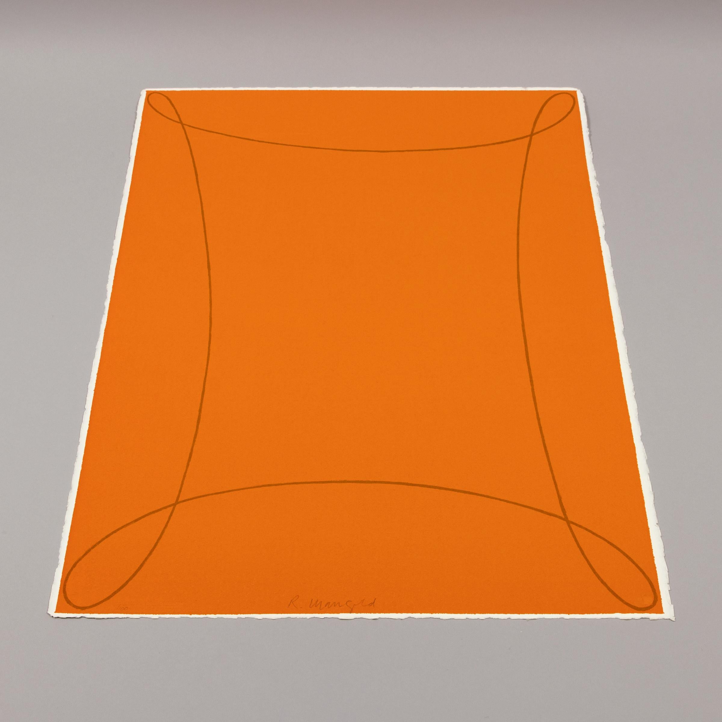 Robert Mangold, Arabesque I - Serigrafia firmata, Arte astratta, Minimalismo 3