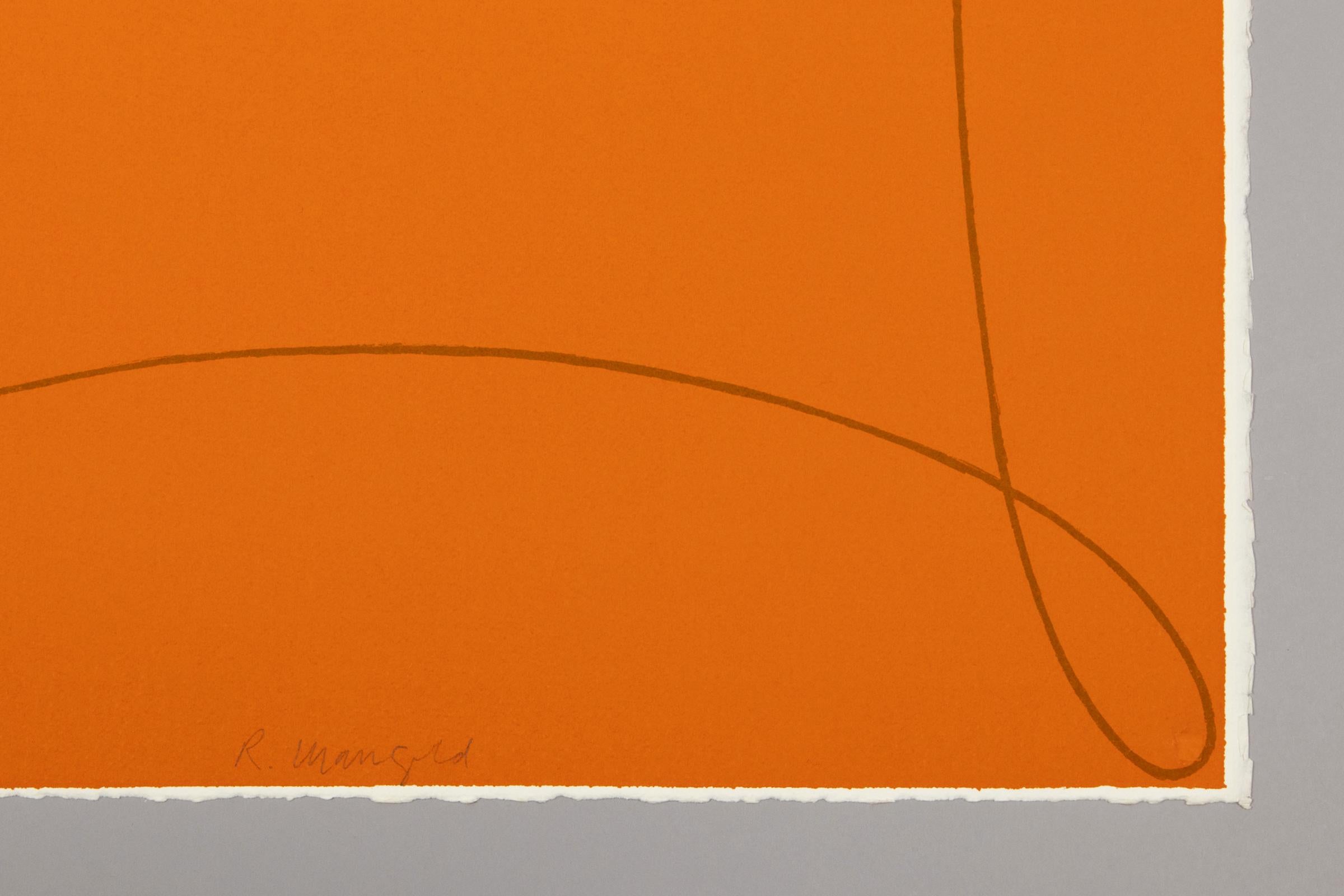 Robert Mangold, Arabesque I - Serigrafia firmata, Arte astratta, Minimalismo 4