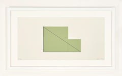 Robert Mangold Minimalist Screenprint, 1992, Signed, Untitled