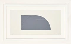 Robert Mangold Serigrafia minimalista, 1992, Firmato, Senza titolo