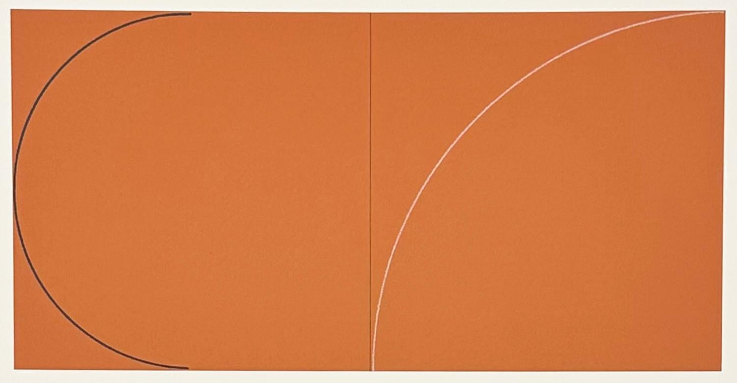 Robert Mangold Minimalist Screenprint, 1992, Signed, Untitled