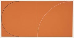 Robert Mangold Minimalist Screenprint, 1992, Signed, Untitled
