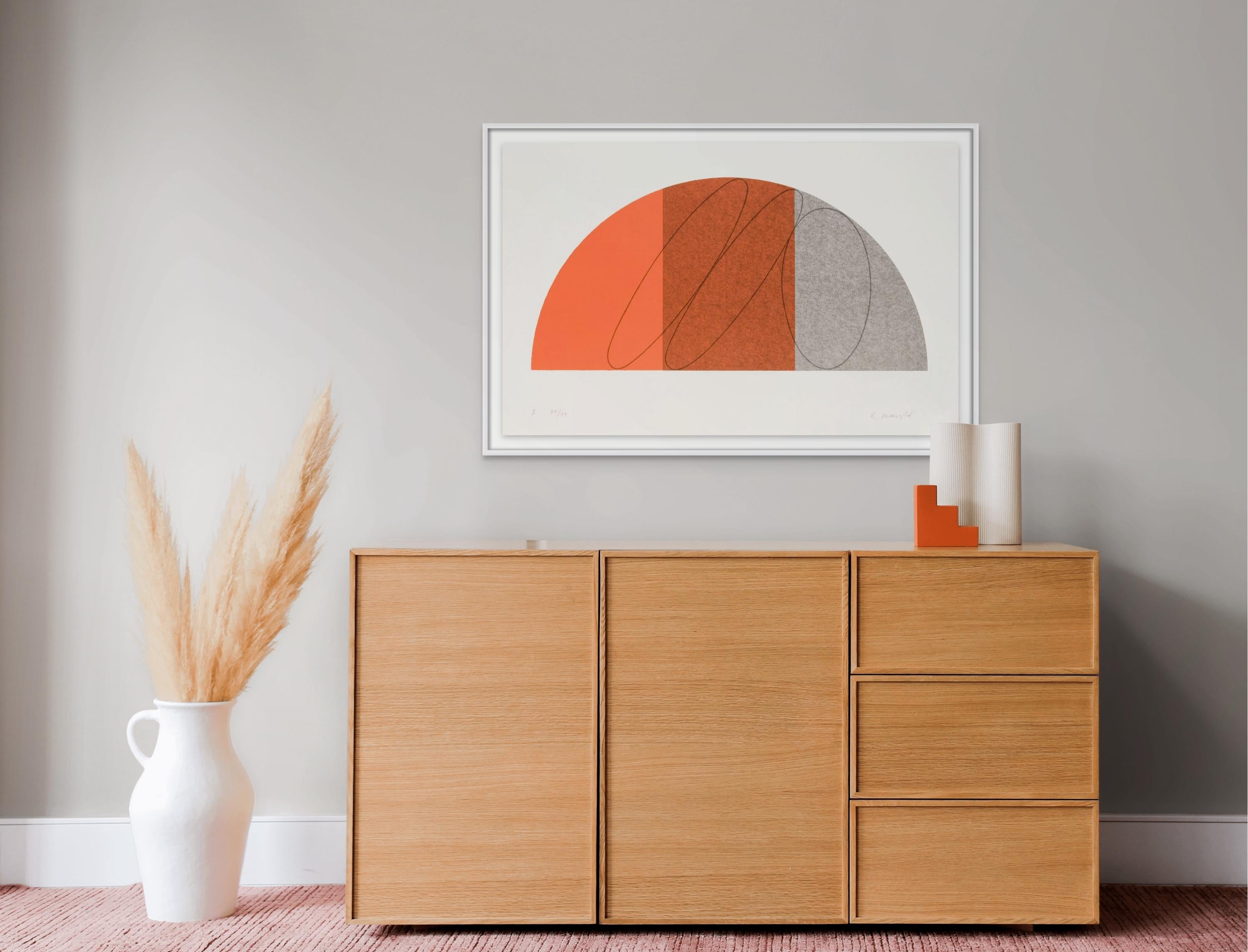 Semi-Circle I - Abstract Print by Robert Mangold