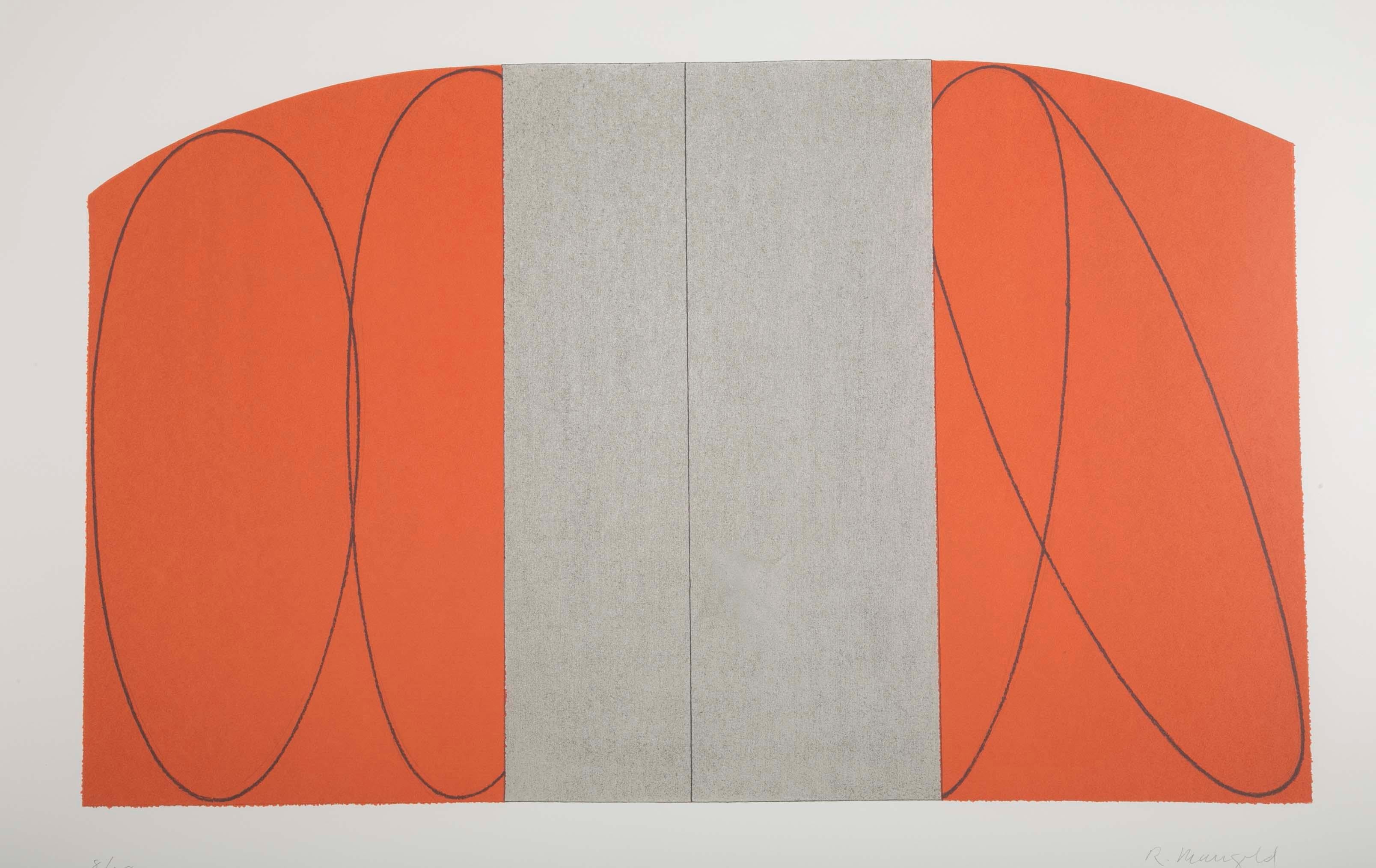 Untitled (Red/Gray Zone), 1997.
Screen-print in colors, on Somerset paper, with full margins signed and numbered. Published by Lincoln Center List Poster and Print Program, New York,
Edition of 108, signed and numbered
Sheet/paper: 31 1/2 x 45