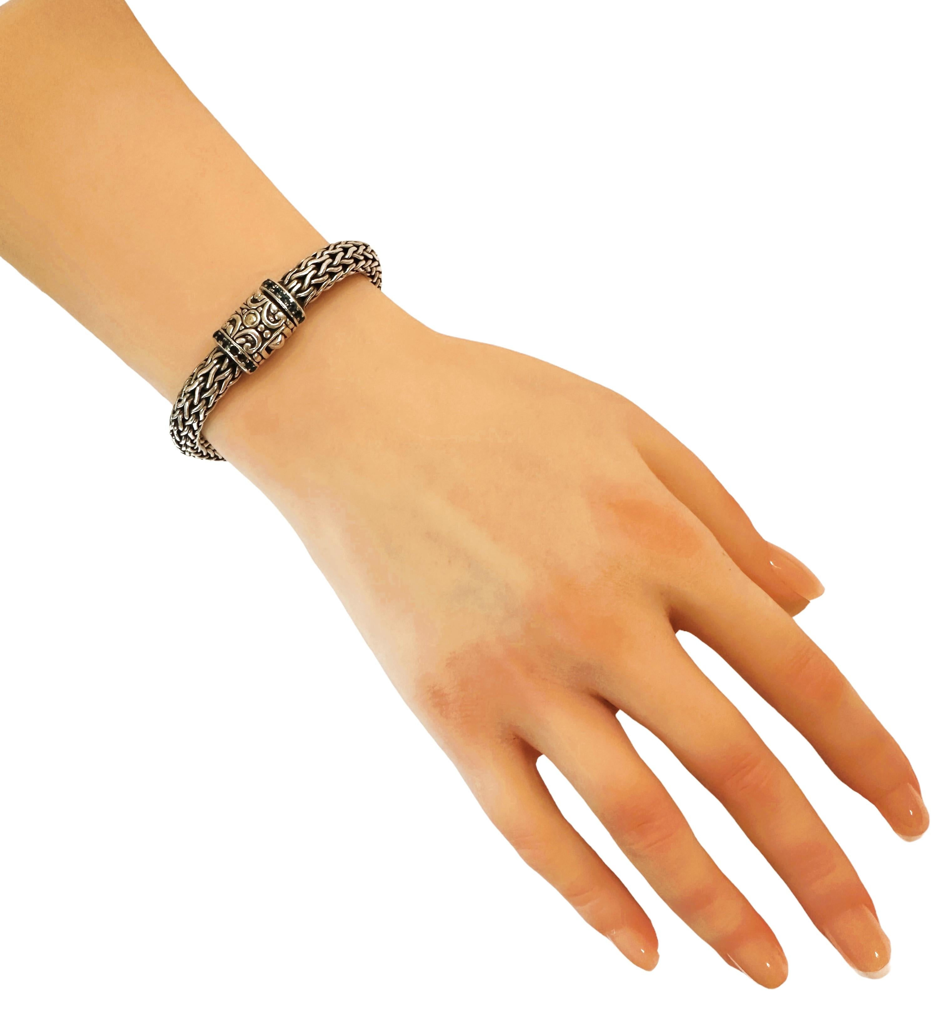 Robert Manse Bali Sterling & 18K Gold Accent Chain Bracelet 7.5