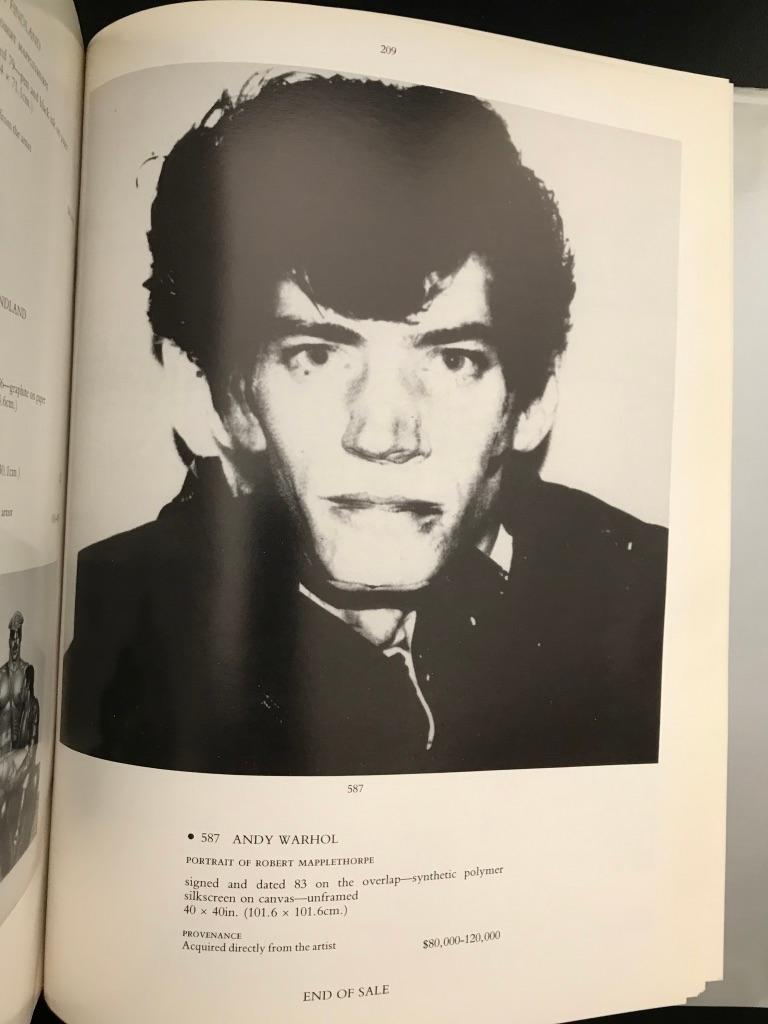 Robert Mapplethorpe Collection, Christie's Auction Catalog 1989 with Price List 6