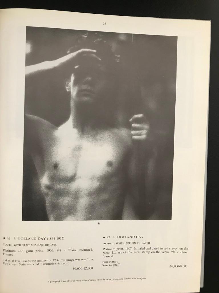 Robert Mapplethorpe Collection, Christie's Auction Catalog 1989 with Price List 7