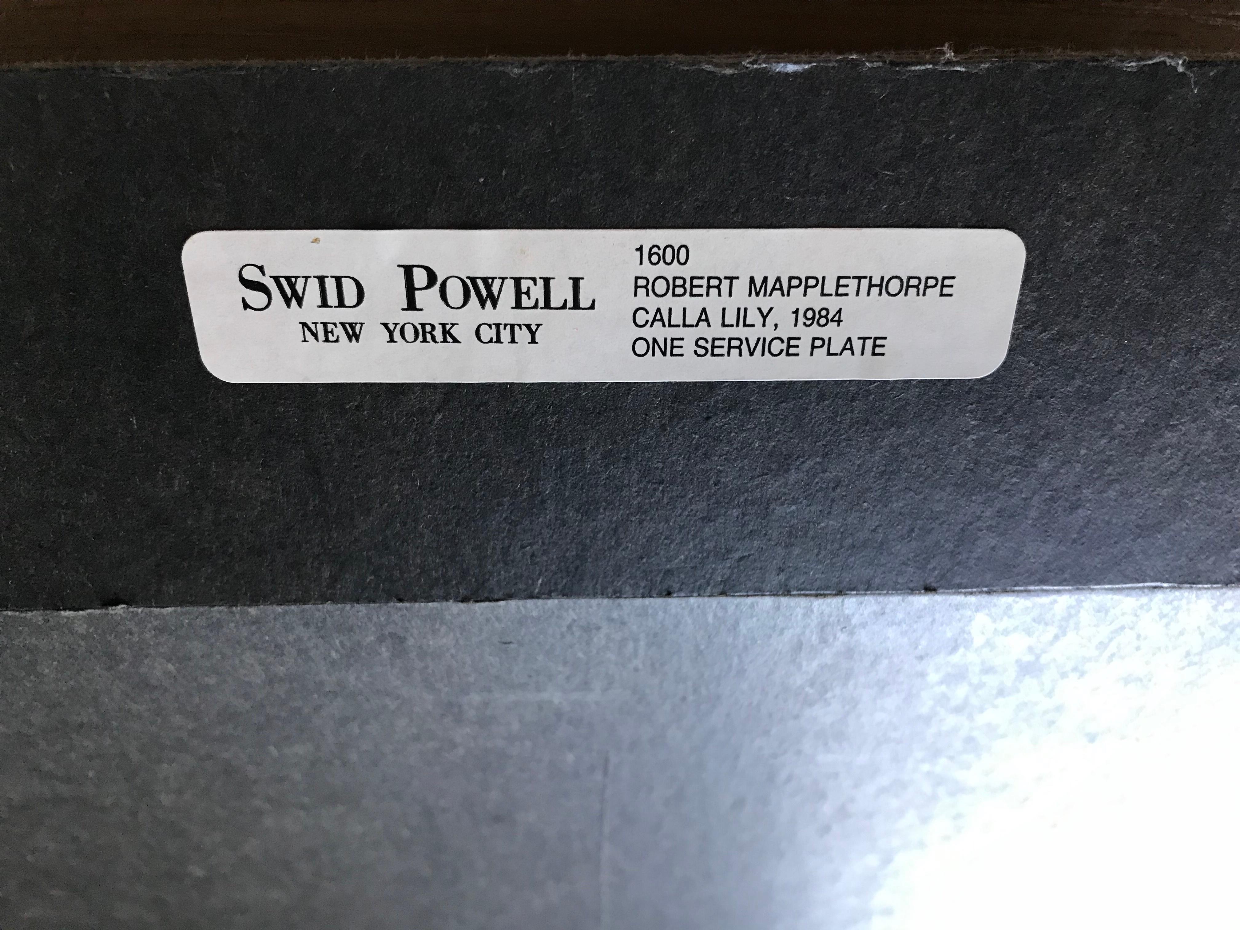 Mint Condition never out of box. Comes with display case and board cover. Cover is worn.  Swid Powell Ceramic.
Transfer-printed porcelain service plate, 
