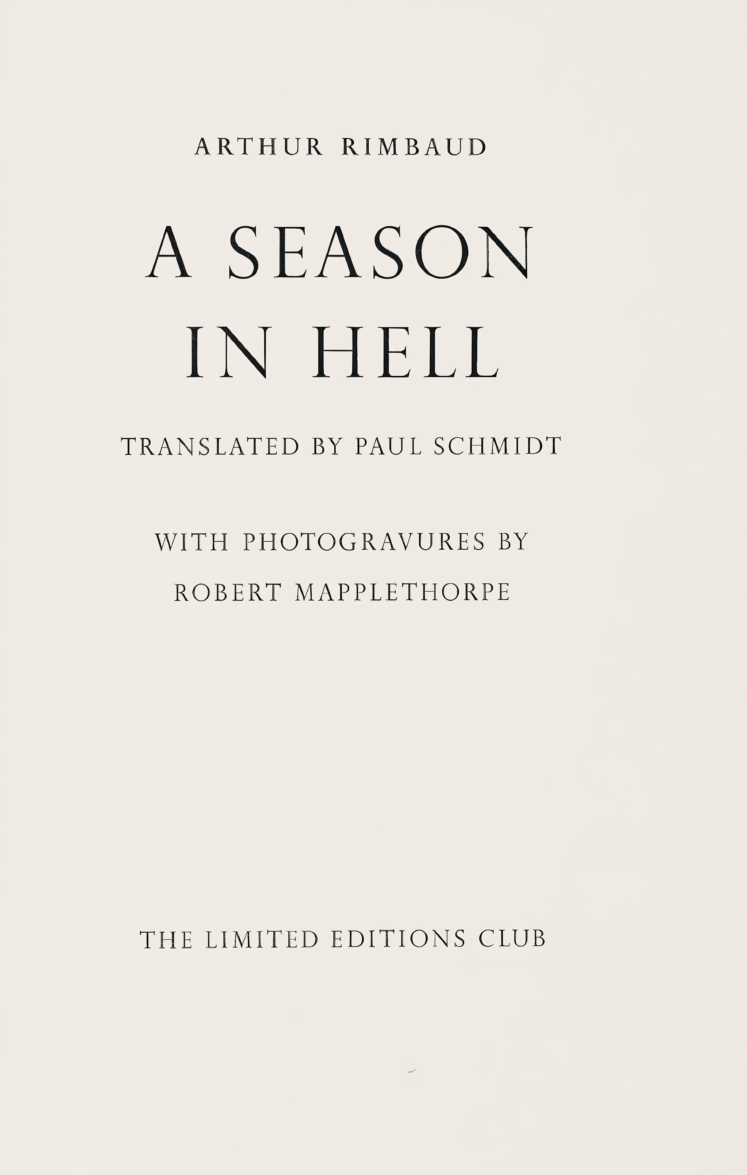 Mapplethorpe, Kreuz IV, Eine Season in Hell (nach) im Angebot 1