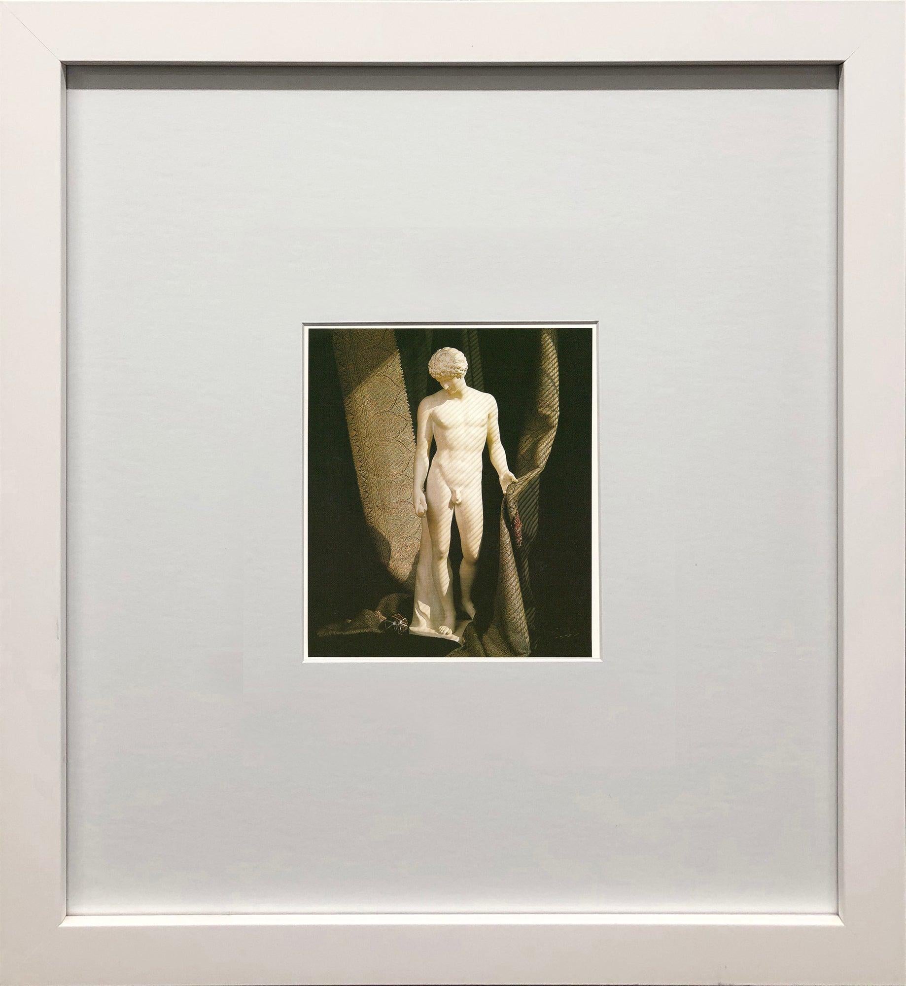 Cette image saisissante de Robert Mapplethorpe, intitulée Antinoüs, reflète l'engagement profond de l'artiste pour les formes classiques et la beauté idéalisée. Représentant une statue d'Antinoüs, aimé de l'empereur romain Hadrien, Mapplethorpe