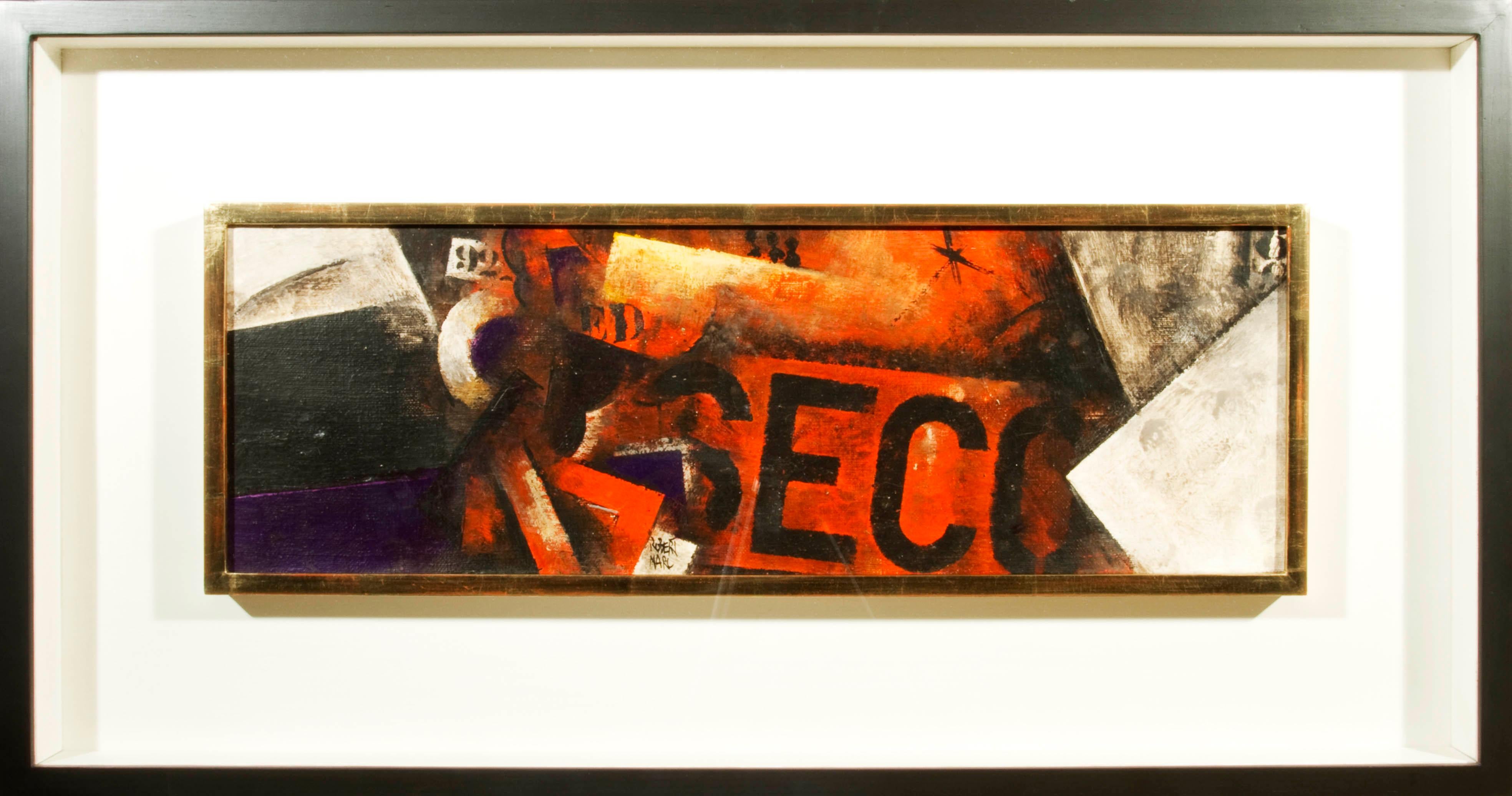 Robert Marc - Senza titolo (9618), cubista, post cubismo, francese, pittura, astratto in vendita 1