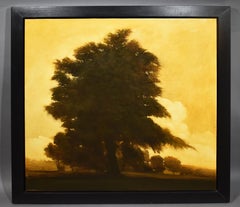 "Against the Sky", Large Modernist Landscape Original Canadian Oil Painting