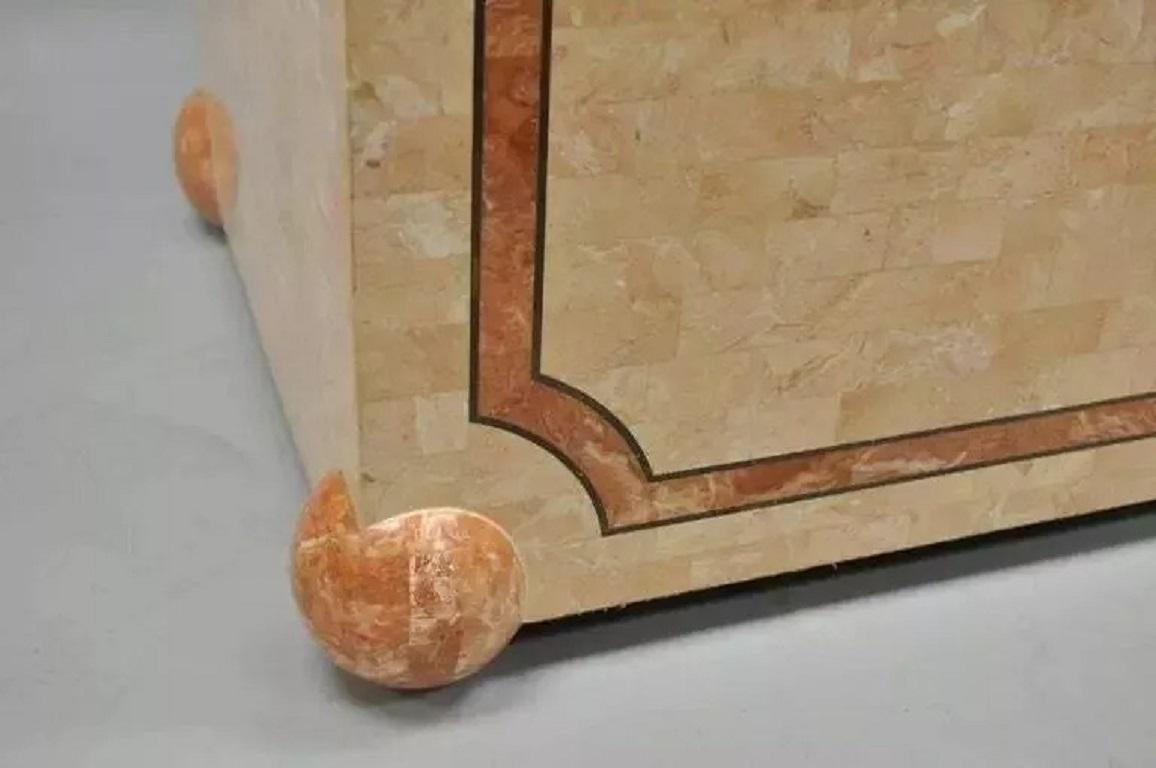 Other Robert Marcius Casa Bique Tessellated Stone Trunk Box Coffee Table Chest For Sale