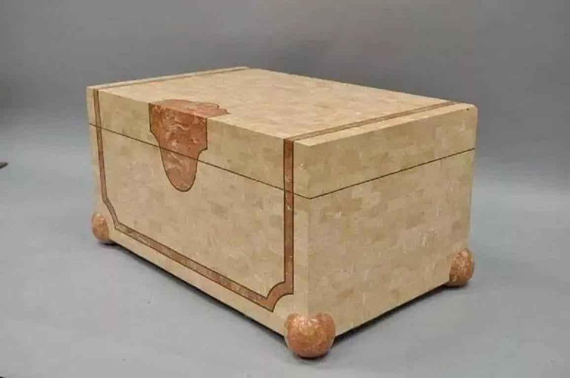 Robert Marcius Casa Bique Tessellated Stone Trunk Box Coffee Table Chest For Sale 2