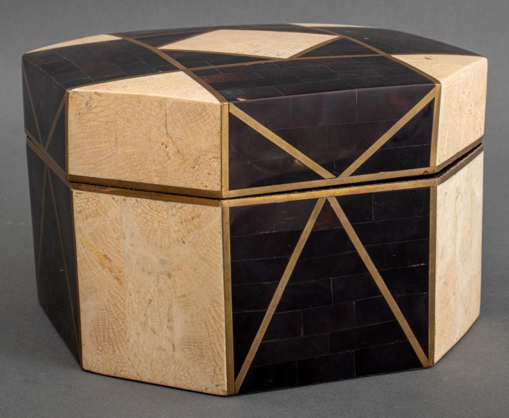 Robert Marcius x Casa Bique Tessellated Stone Box For Sale 1