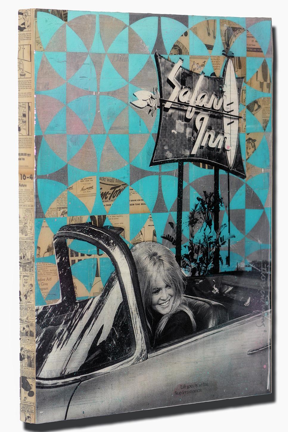 This work by the internationally collected artist Robert Mars features Brigitte Bardot and is titled 