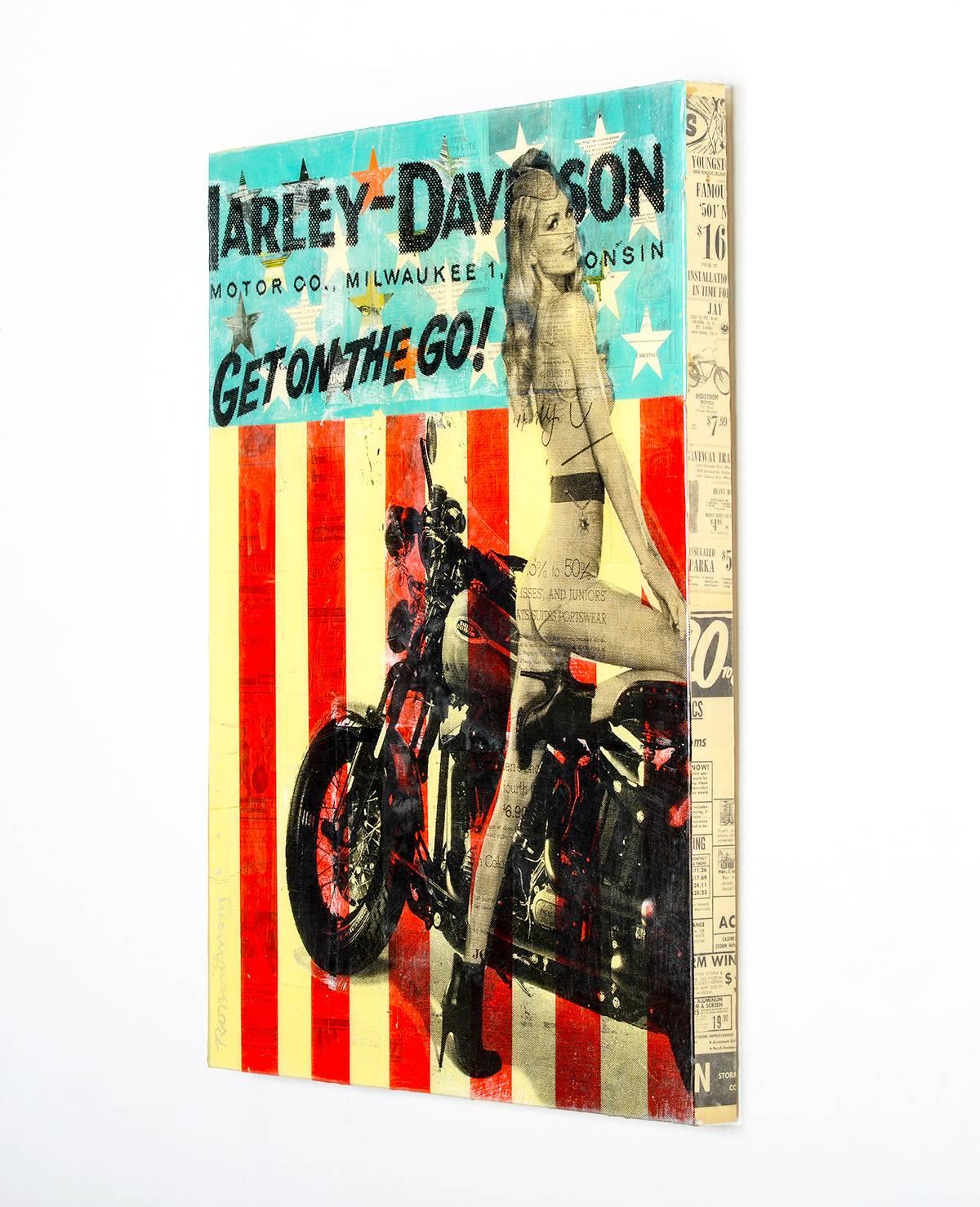This one-of-a-kind Original comes framed, signed and ready-to-hang by Robert Mars.
30X24 inches
76X61 cm
_________________________________

Materials:
Mixed Media Collage On Wood Panel With Resin



Keywords: harley, Original artworks, Artists,