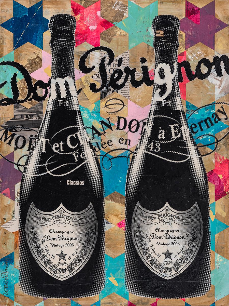 I Wish I (Dom Perignon) - Mixed Media Art by Robert Mars