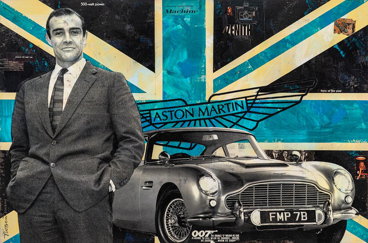 "500 Watt Power" - pop, iconic, celebrity, james bond, bond, 007, sean connery - Mixed Media Art by Robert Mars