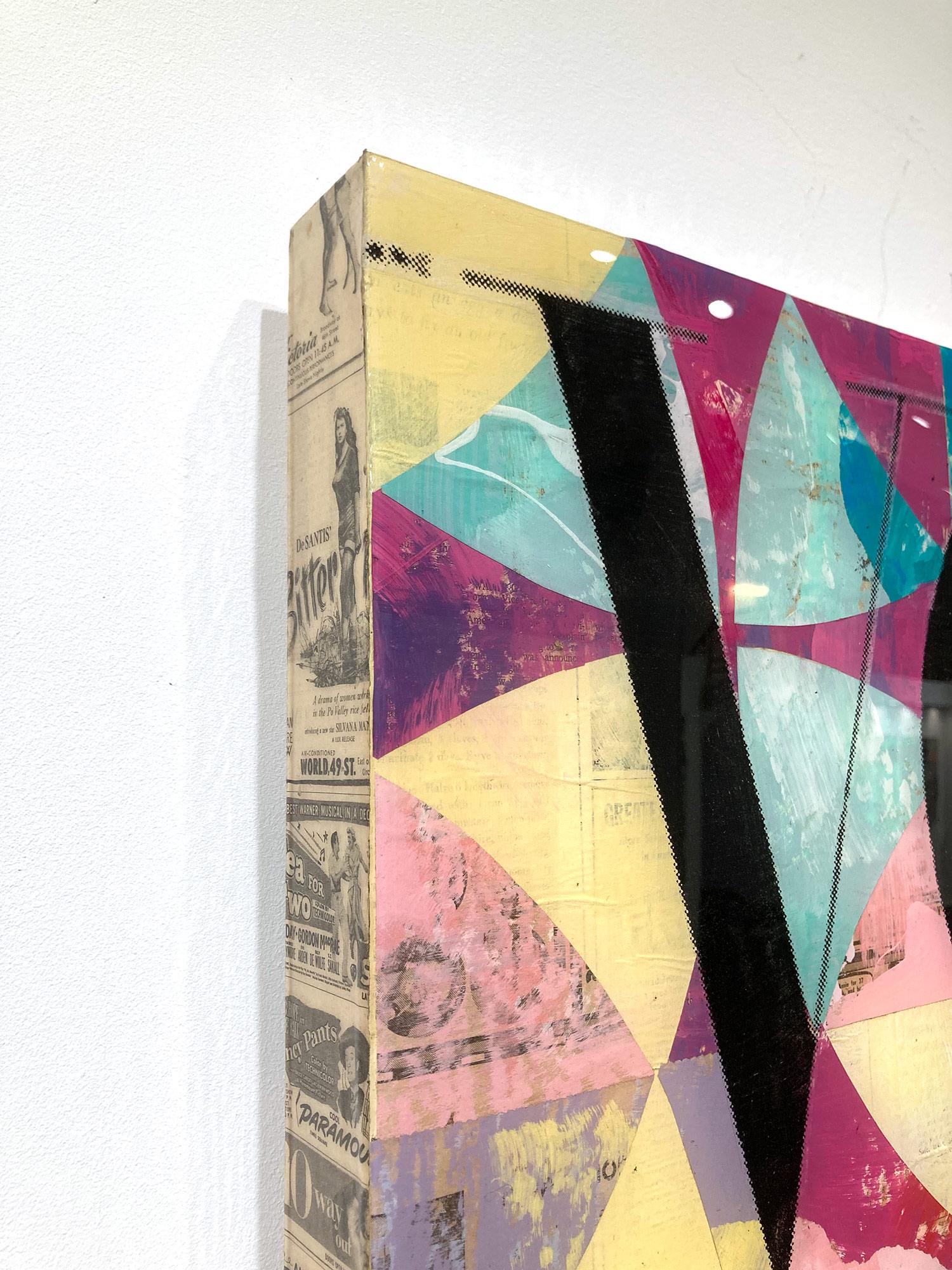 „Fell For You“ Kate Moss mit Stuart Weitzman, Collage-Komposition auf Tafelplatte im Angebot 7