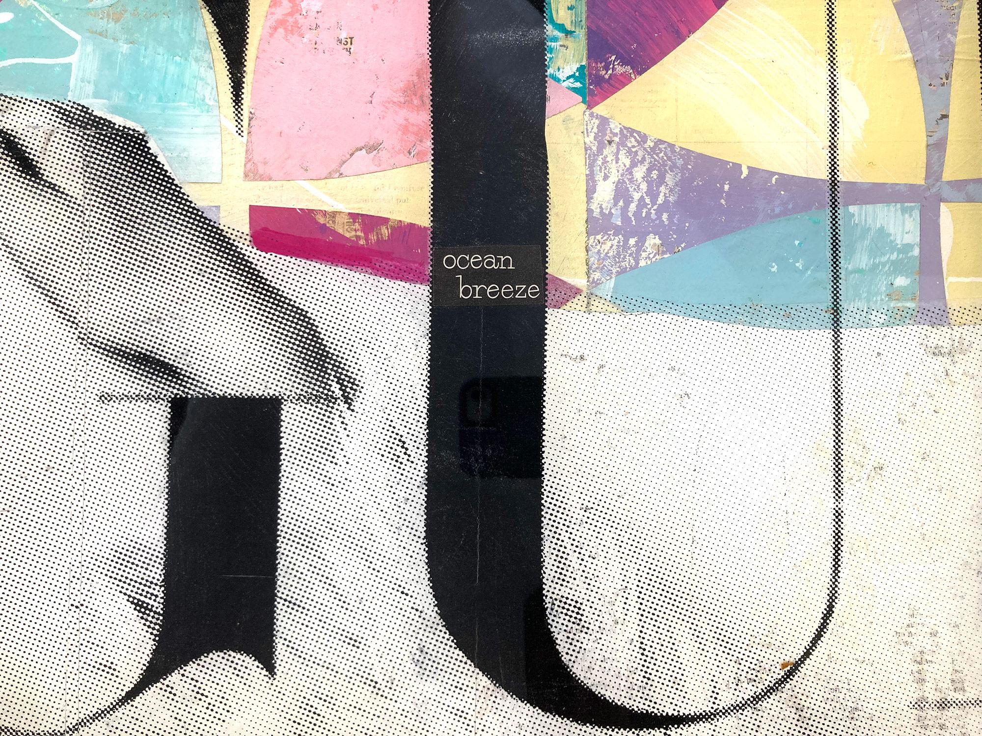 „Fell For You“ Kate Moss mit Stuart Weitzman, Collage-Komposition auf Tafelplatte im Angebot 5