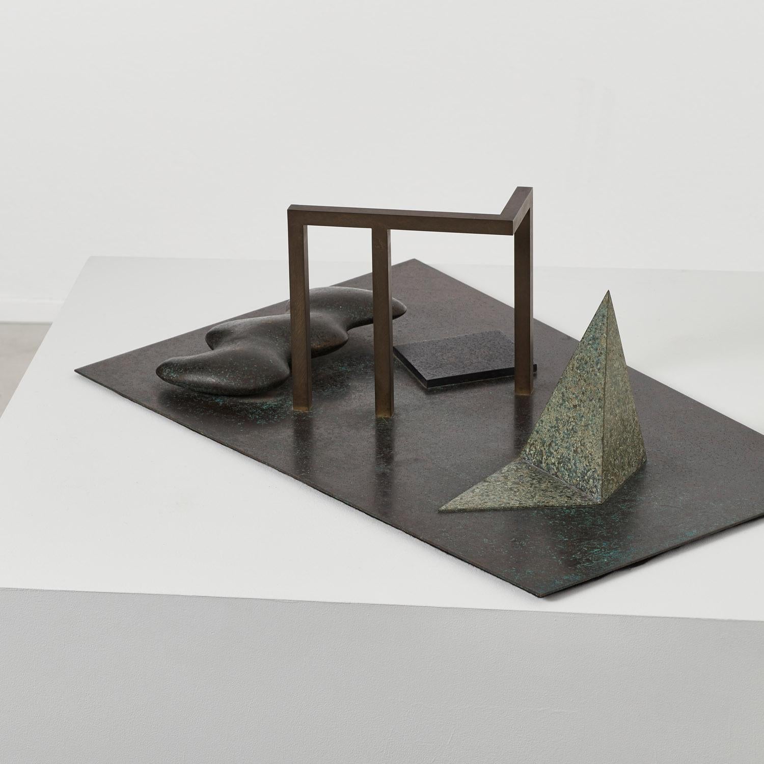 Sculpture en bronze Composition n° 3 de Robert Marsden, Royaume-Uni, 1992 Bon état - En vente à London, GB
