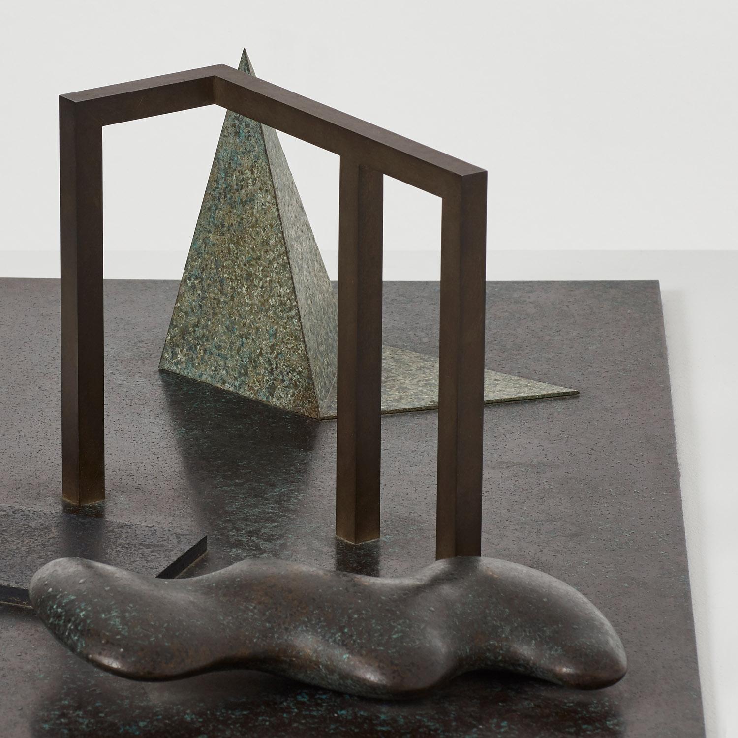 Fin du 20e siècle Sculpture en bronze Composition n° 3 de Robert Marsden, Royaume-Uni, 1992 en vente