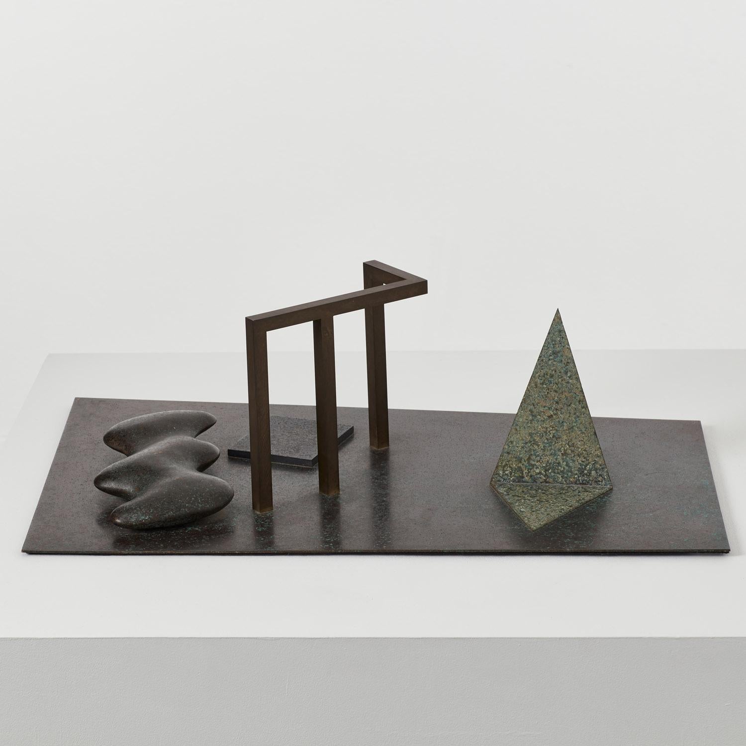 Sculpture en bronze Composition n° 3 de Robert Marsden, Royaume-Uni, 1992 en vente 1