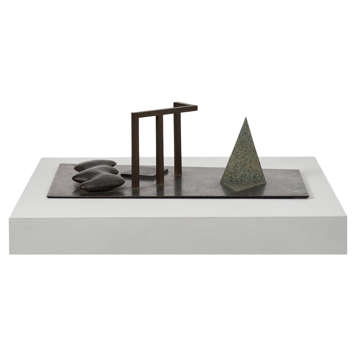 Robert Marsden Composition No. 3 bronze sculpture - UK, 1992