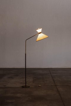 Lampadaire moderniste de Robert Mathieu, 1955