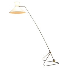 Robert Mathieu "Pendulum" Floor Lamp, French, 1950's