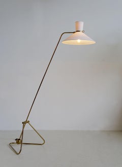 Robert Mathieu, "Pendulum", lampadaire à pendule modèle 56, France 1952