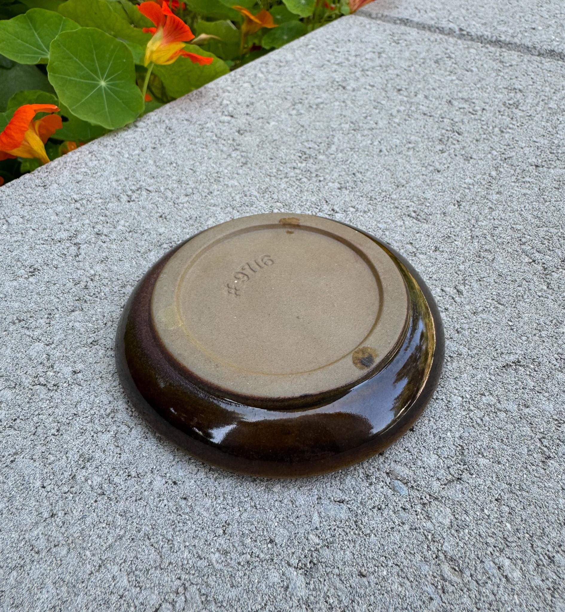 Vide-Poche de cerámica y vidrio craquelado de Robert Maxwell, California, c.1970 en venta 1