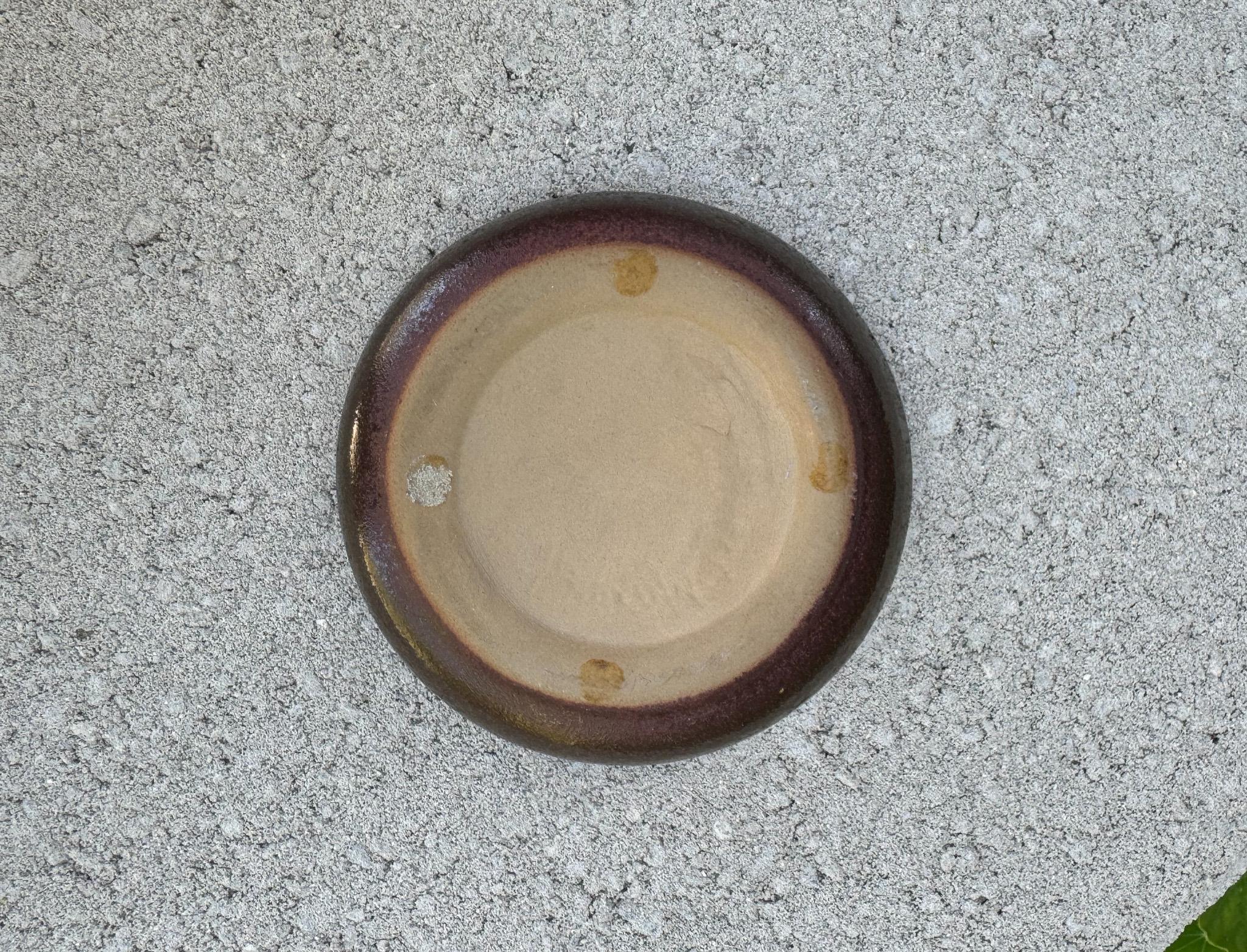 Robert Maxwell Ceramic & Crackle Glass Vide-Poche, California, c.1970 For Sale 2