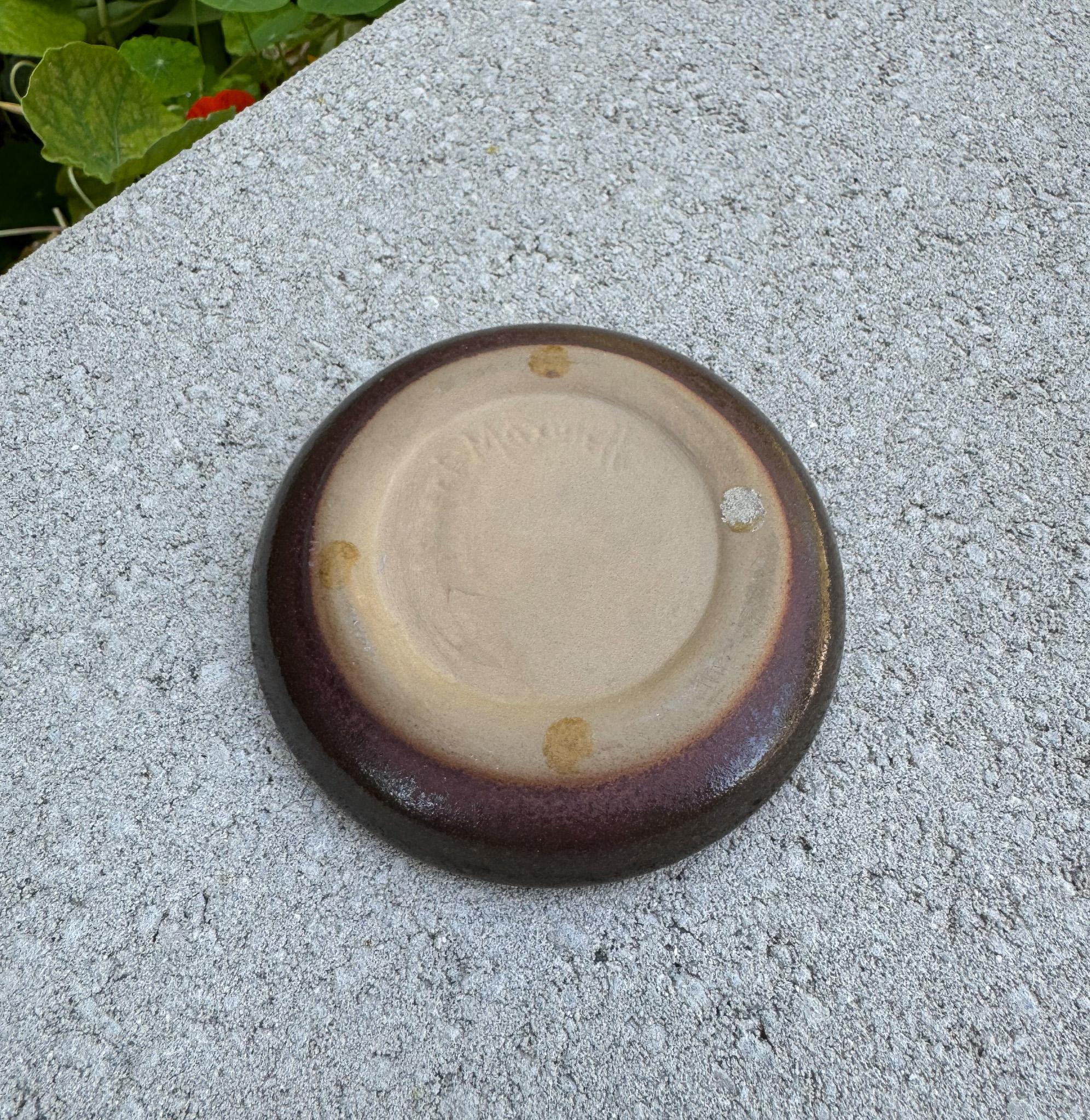 Robert Maxwell Ceramic & Crackle Glass Vide-Poche, California, c.1970 For Sale 3