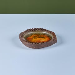 Aschenbecher im Mid-Century-Modern-Stil von Robert Maxwell, Keramik und Glas, USA