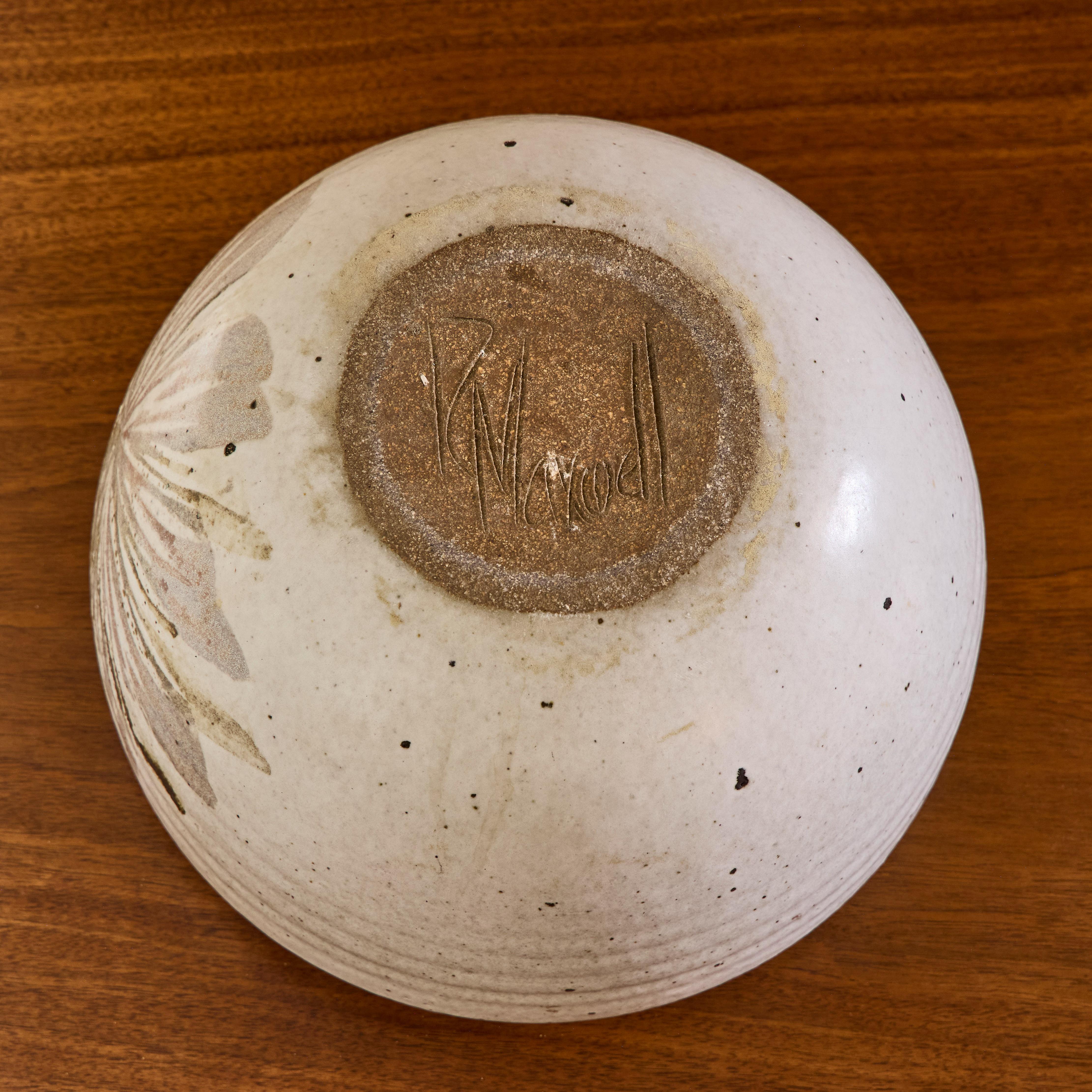 Poterie 1960 - Robert Maxwell Pot en grès émaillé 'Flower' tourné à la main en vente