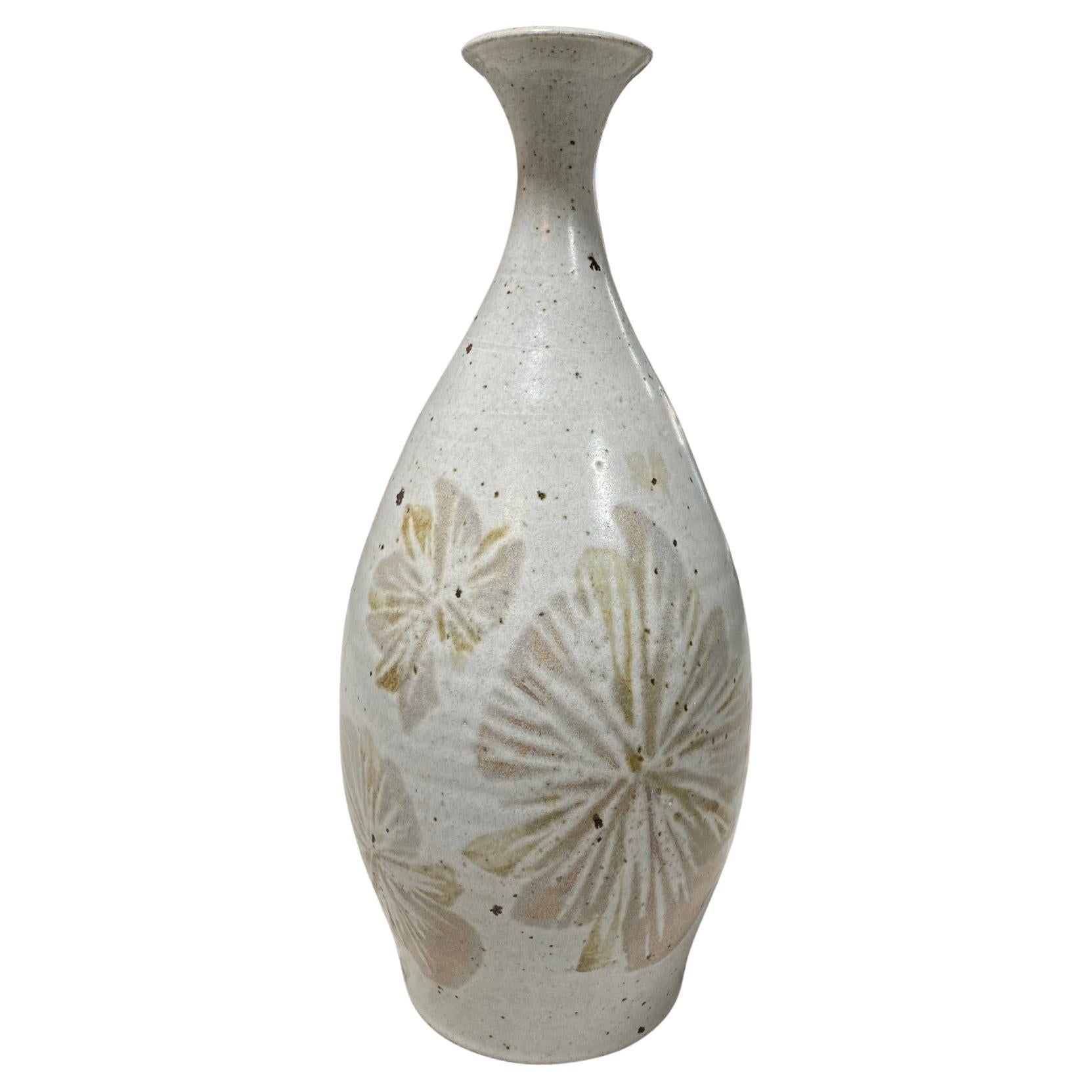 Vase signé Robert Maxwell Earthgender Large Mid-Century California Pottery Vase en vente
