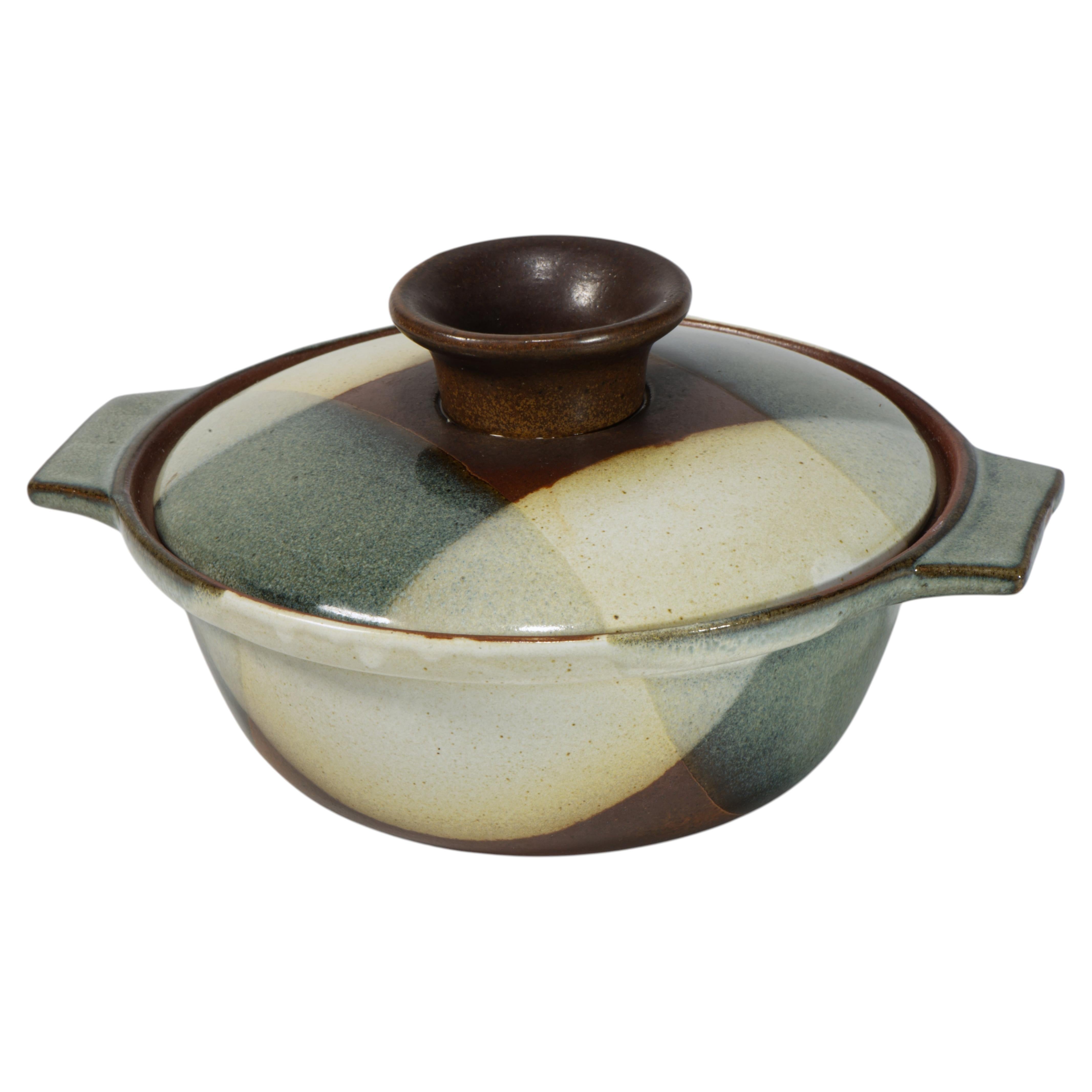 Robert Maxwell for Pottery Craft Lidded Stoneware Pot
