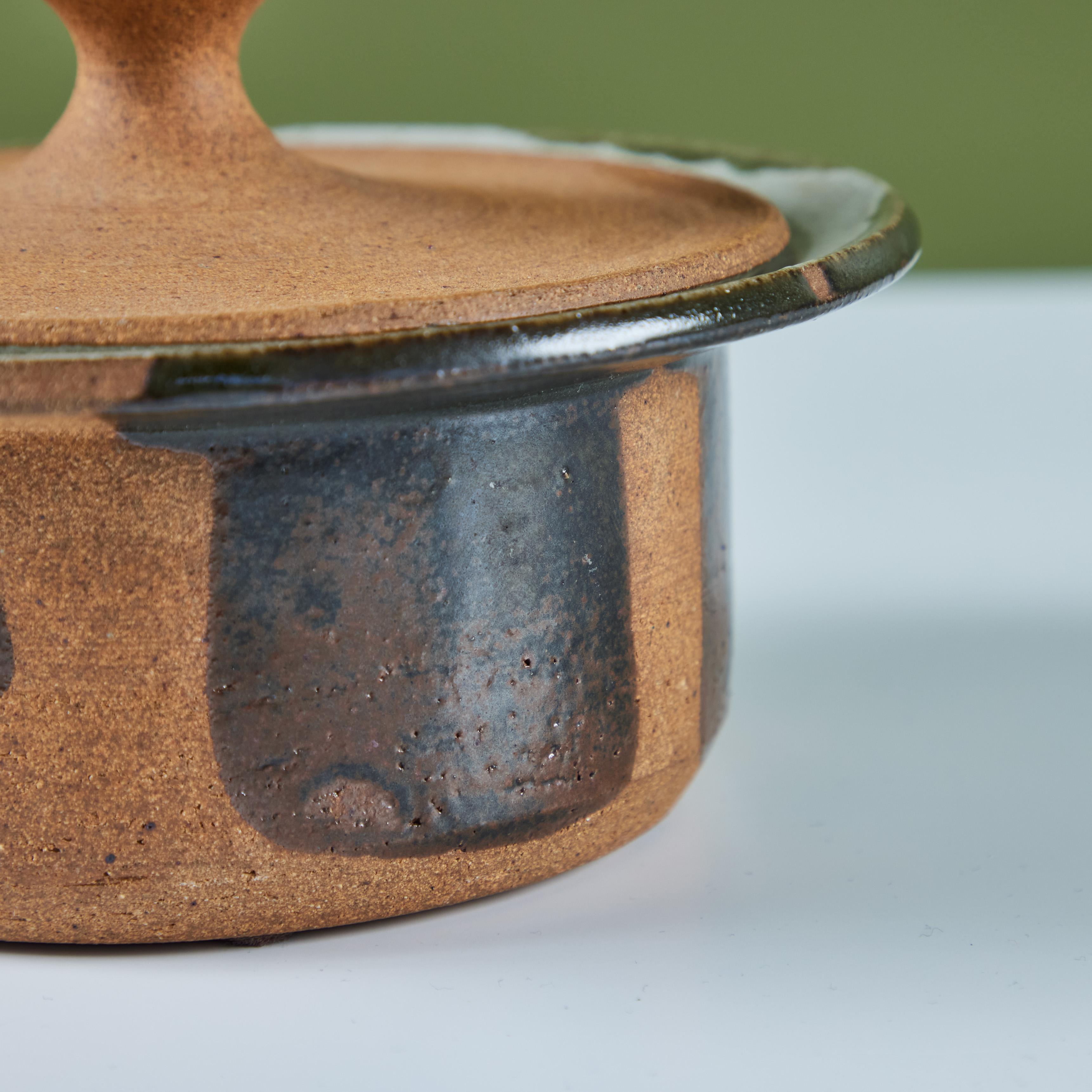 Robert Maxwell Lidded Stoneware Pot For Sale 4