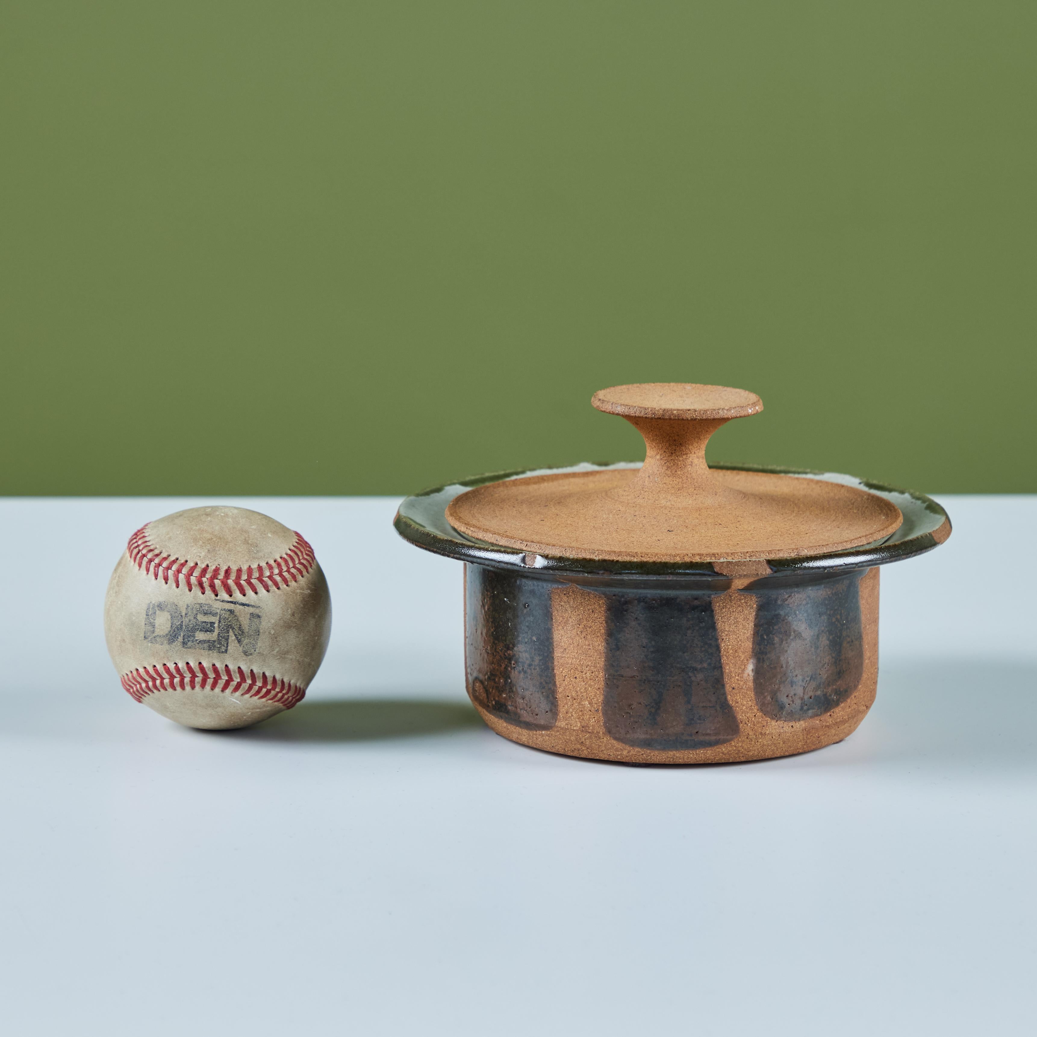 Mid-Century Modern Robert Maxwell Lidded Stoneware Pot For Sale
