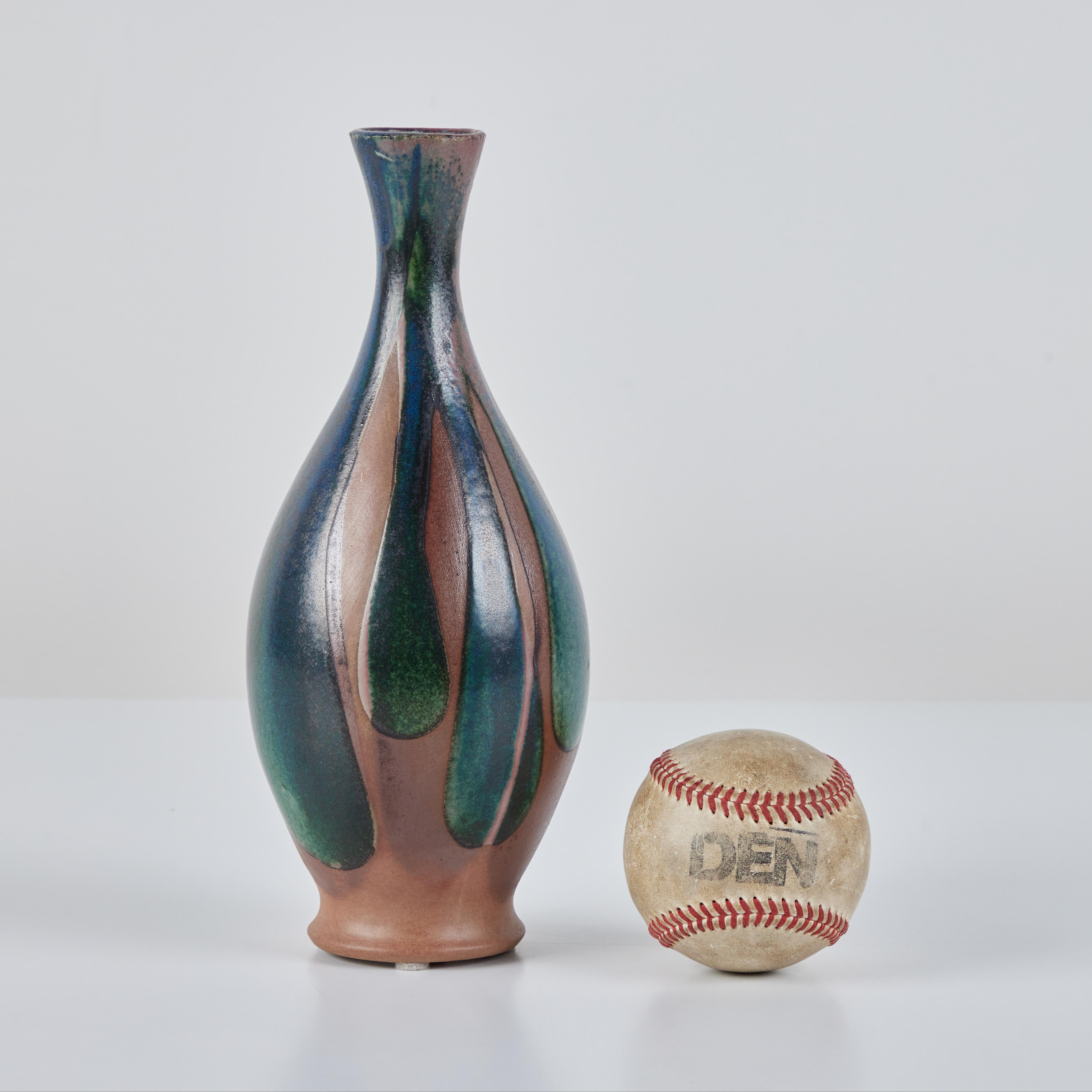 Mid-Century Modern Robert Maxwell - Vase en grès émaillé en vente