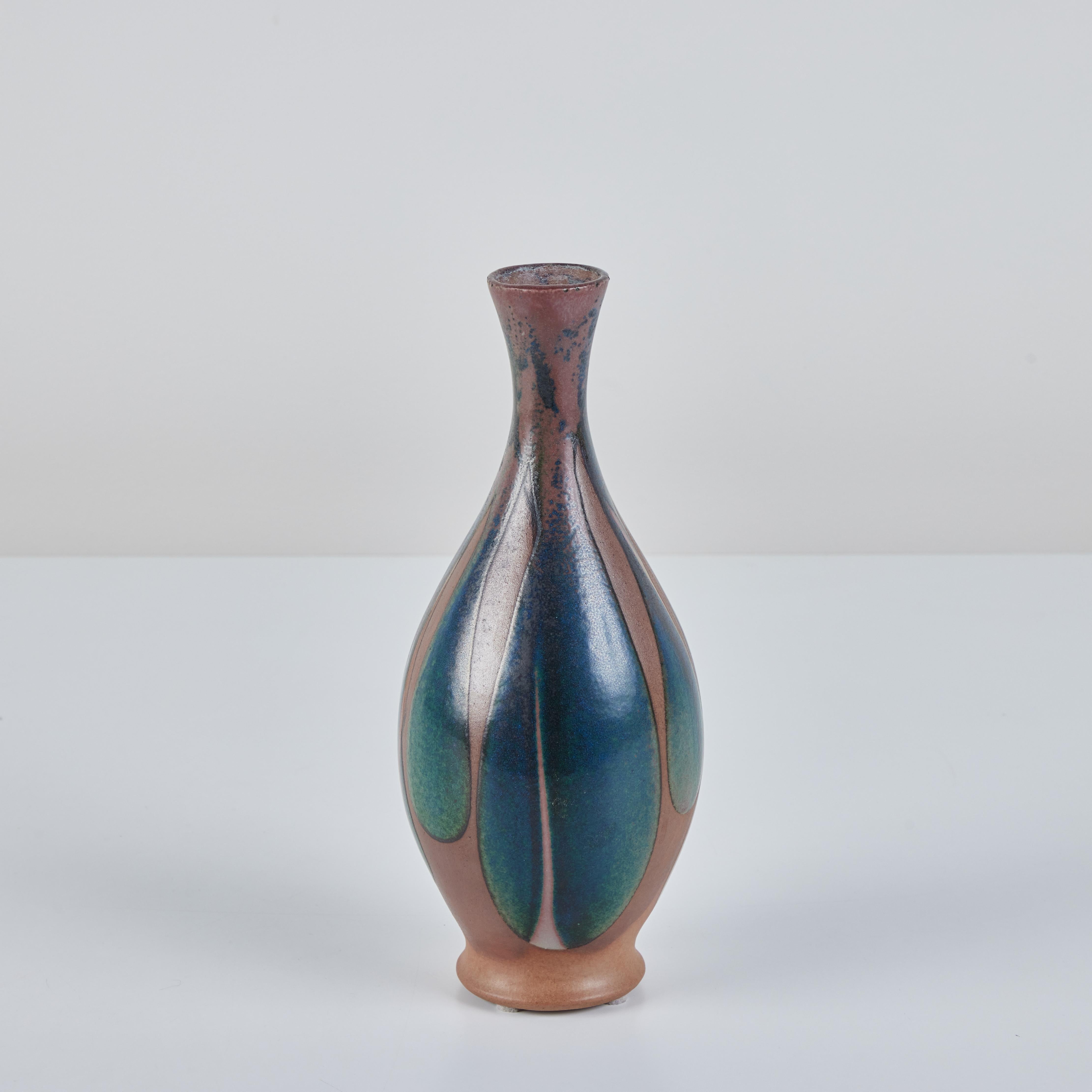 Mid-Century Modern Robert Maxwell Stoneware Glazed Vase For Sale