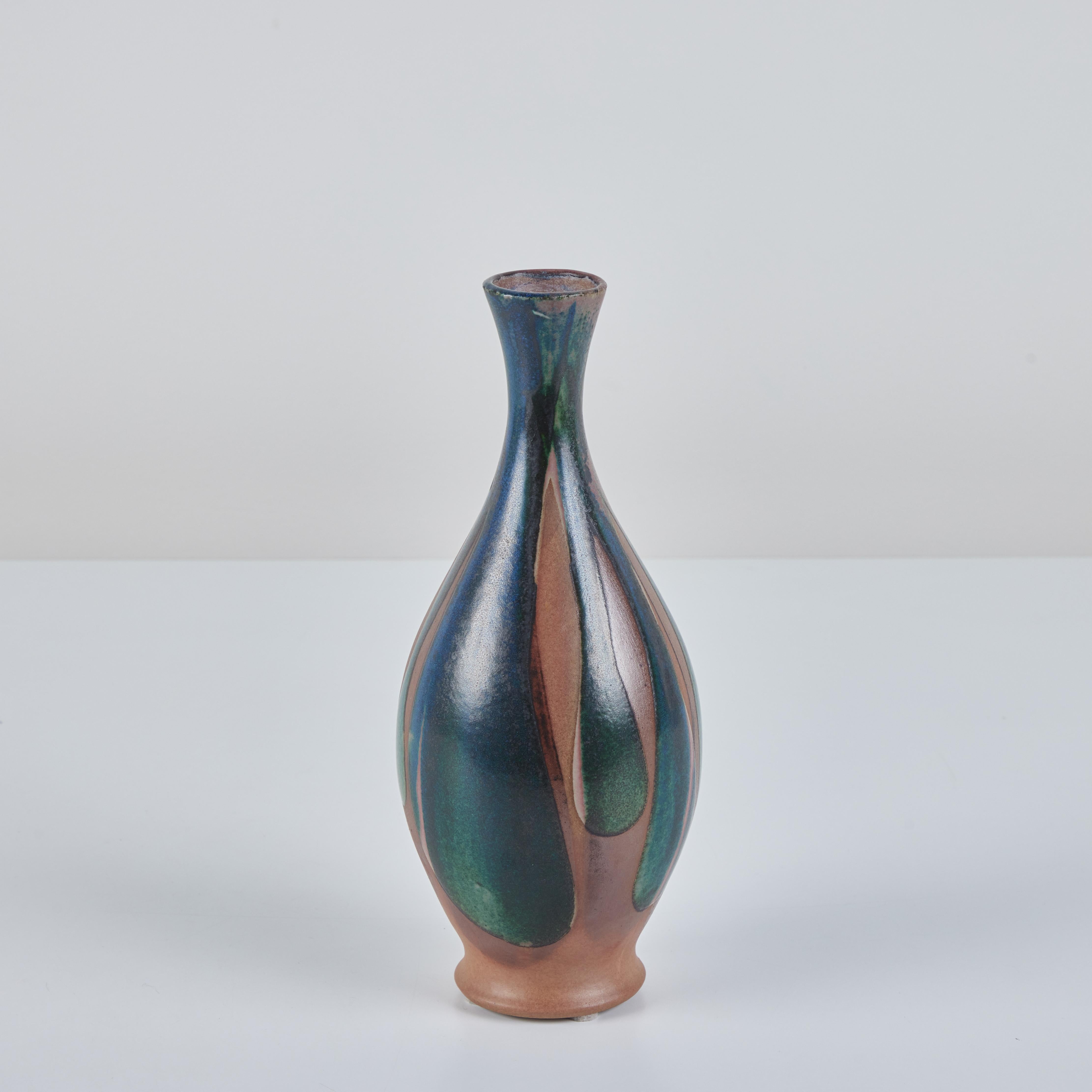 XX secolo Vaso in gres smaltato Robert Maxwell in vendita