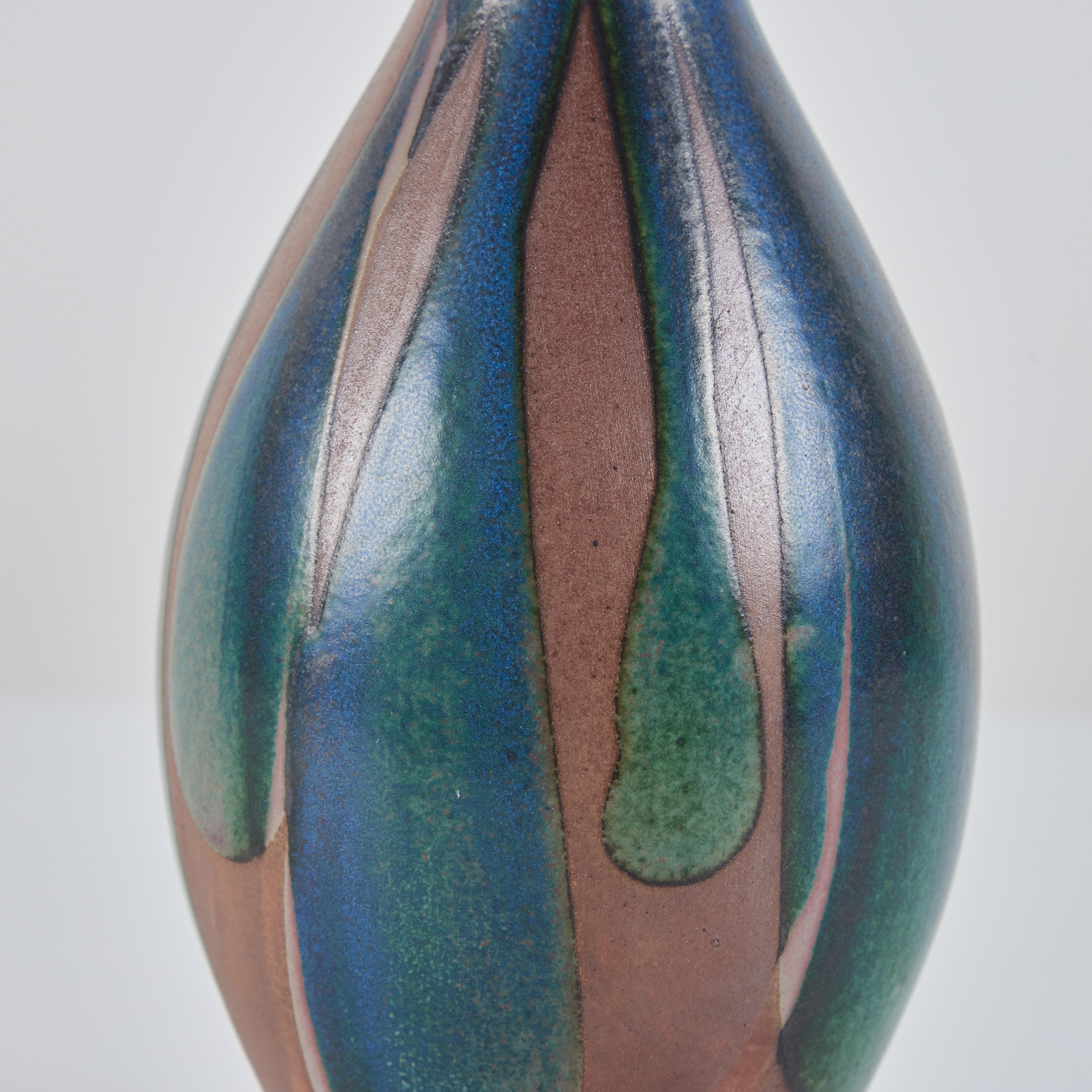 Ceramic Robert Maxwell Stoneware Glazed Vase For Sale