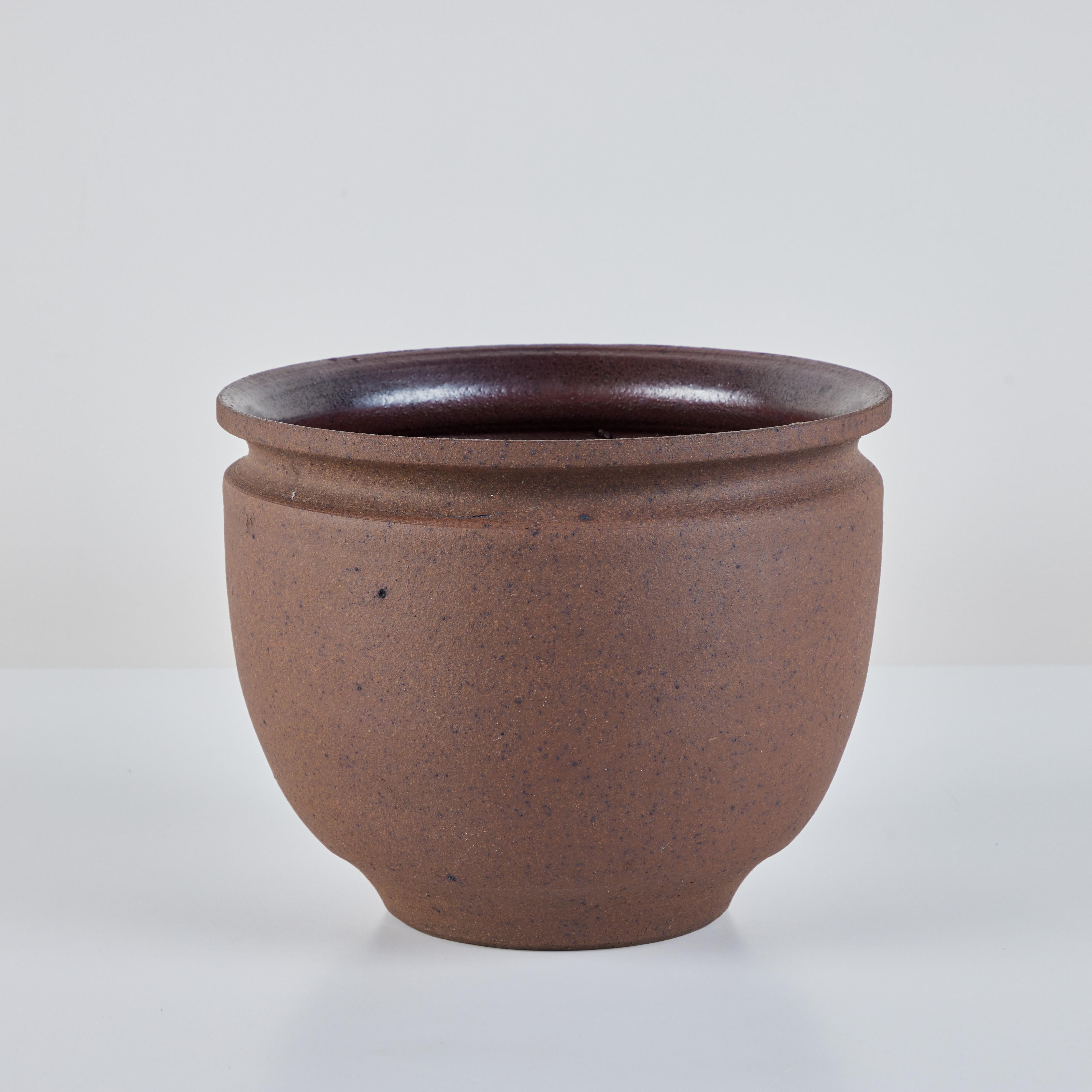 Late 20th Century Robert Maxwell Stoneware Planter For Sale